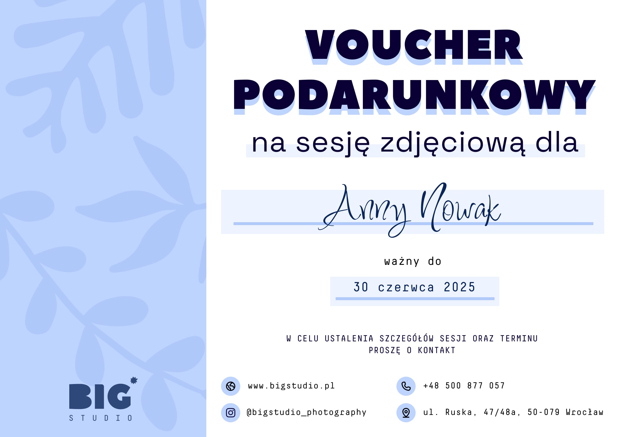 Voucher podarunkowy